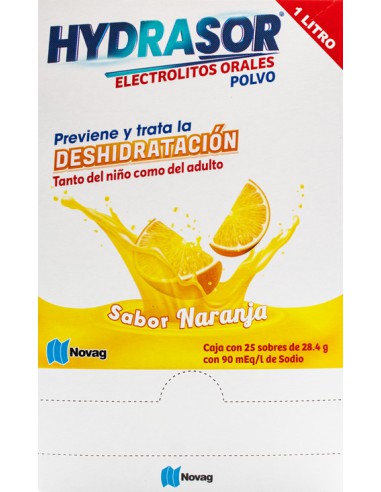 Hydrasor Naranja Sobres 28.4g C/25