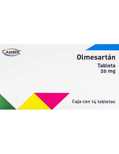 Olmesartán Tabs 20mg C/14 (Camber)