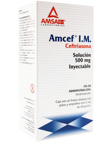 Amcef I.M Sol. Iny. 500 mg Amp. 2 mL