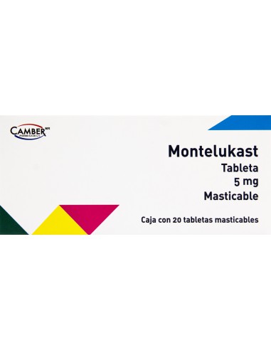 Montelukast Tabs Mast. 5mg C/20