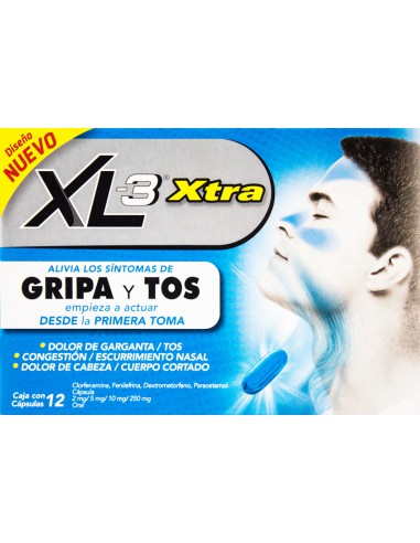XL3 Xtra Gripa y Tos Tabs C/12