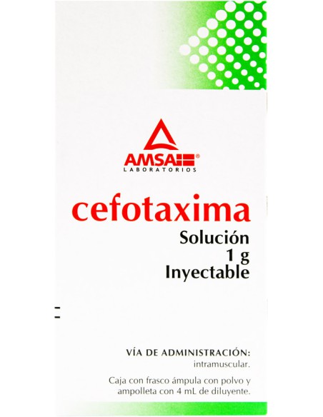 Cefotaxima Sodica IM Sol. Iny. 1 g Amp. 4 mL (Amsa)