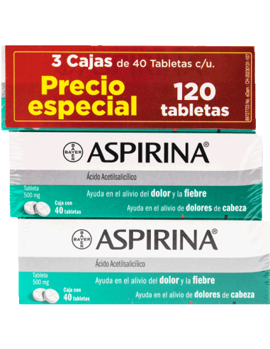 Aspirina Tabs 500mg C/40 (Tripack)