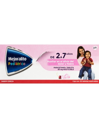 Mejoralito Pediátrico Tabs. Mast. c/30