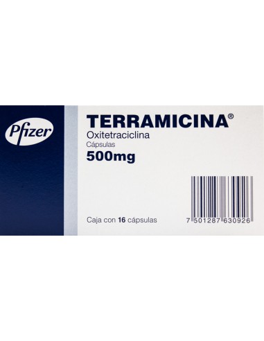 Terramicina Caps 500mg C/16