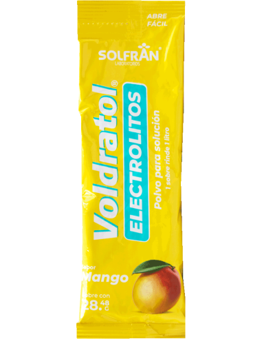 Voldratol Electrolitos Orales Mango Sobre de 28.48g C/1
