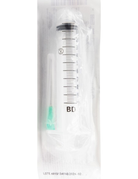Jeringa Verde 10mL  21G* 1 1/2" Plastipak C/1