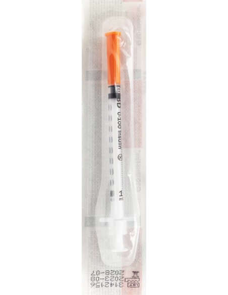 Jeringa Insulina BD 1mL 31Gx6mm C/1