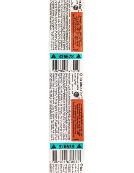 Jeringa Insulina BD 1mL 31Gx6mm C/1
