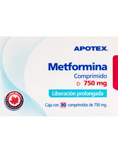 Metformina LP Comp 750mg C/30 (Apotex)