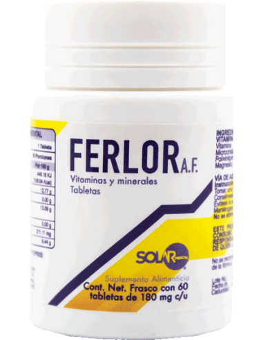 Ferlor A.F Tabs 180mg C/60