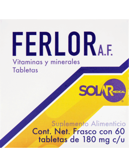 Ferlor A.F Tabs 180mg C/60