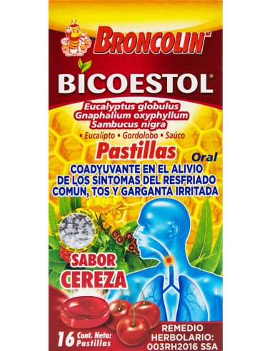 Bicoestol Pastillas Sabor Cereza C/16
