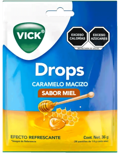 Vick Drops Past. Miel Bolsa C/20