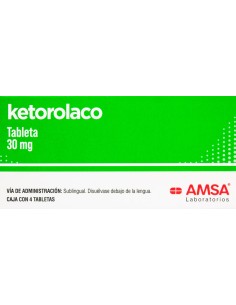 Ketorolaco Tabs. Sublingual 30mg C/4 (Amsa)