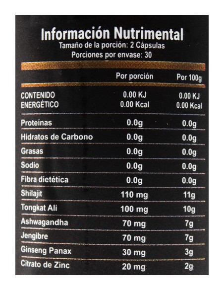 Shilajit Gold Caps C/60 (UB Natural)