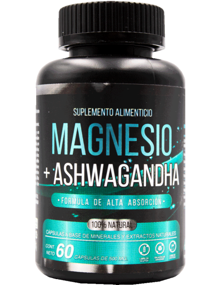 Magnesio, Ashwaganda Caps 500mg C/60 (UB Natural)