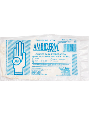Guante de Latex Estéril Chico  C/100 (Ambiderm)