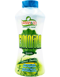 Clorofila Líquida Fco 400mL (Urban&Co)