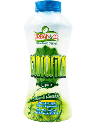 Clorofila Líquida Fco 400mL (Urban&Co)