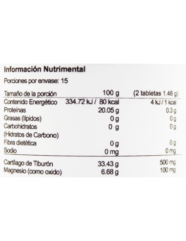 Cartílago de Tiburón Tabs C/60 (MR)