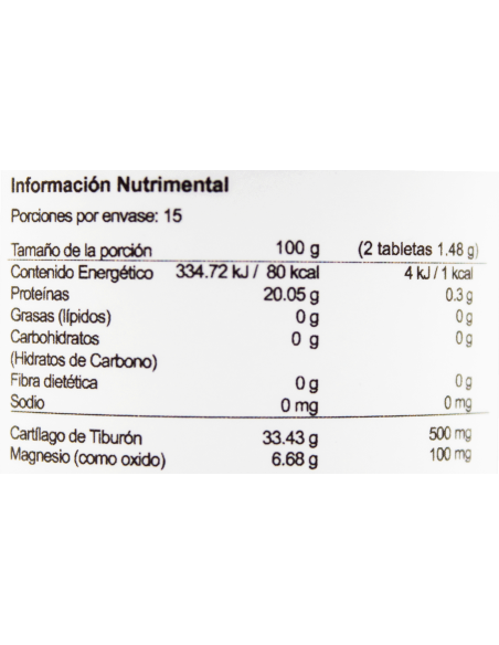 Cartílago de Tiburón Tabs C/60 (MR)