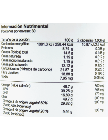 Omega 3, Chia Caps C/60 (MR)