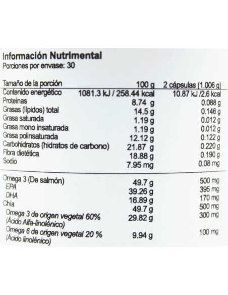Omega 3, Chia Caps C/60 (MR)