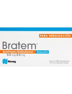 Bratem Sol. Nebulización 0.5mg/ 2.5mg Amp C/10