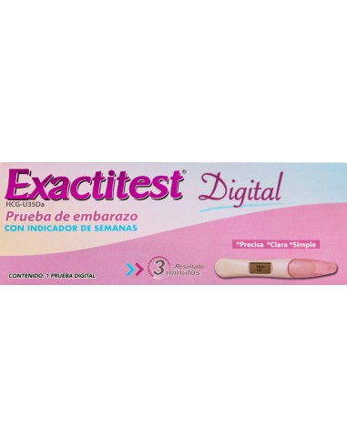 Prueba de embarazo con indicador de semanas...