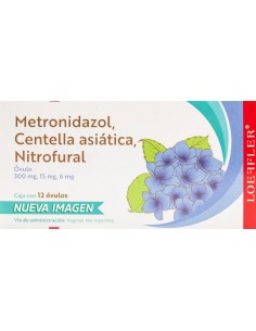 Metronidazol, Centella asiática, Nitrofural Óvulos C/12...