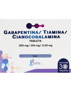 Gabapentina, Tiamina, Cianocobalamina Tabs 300mg/ 100mg/...