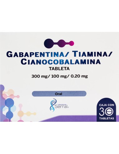 Gabapentina, Tiamina, Cianocobalamina Tabs...