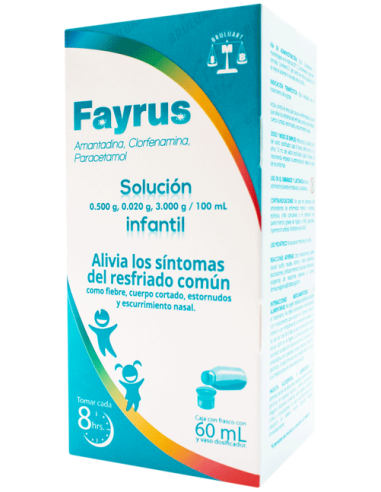 Fayrus Sol. 0.5 g/ 0.02 g/ 3g/ 100 mL Fco. 60 mL