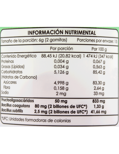 Prebióticos, Probióticos Gomitas C/30 (Naturex)