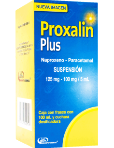 Proxalin Plus Susp. 125 mg / 100 mg / 5 mL Fco. 100 mL.