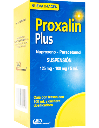 Proxalin Plus Susp. 125 mg / 100 mg / 5 mL Fco....