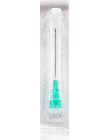 Aguja Hip. 21 x 32MM Verde DL C/100