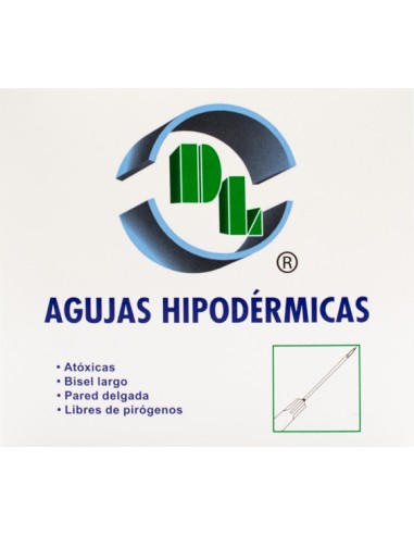 Aguja Hip. 27 x 13MM Gris DL C/100