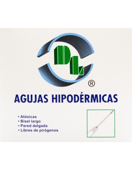 Aguja Hip. 27 x 13MM Gris DL C/100