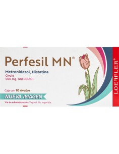 Perfesil MN Óvulos 500mg/ 100,000 UI C/10