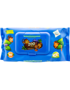 Toallitas Húmedas Zoo Azul C/80