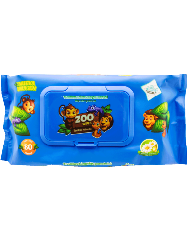Toallitas Húmedas Zoo Azul C/80