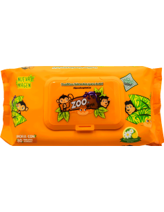 Toallitas Húmedas Zoo Naranja C/80