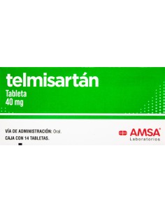 Telmisartán Tabs 40mg C/14 (Amsa)