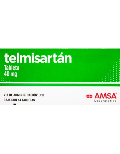 Telmisartán Tabs 40mg C/14 (Amsa)