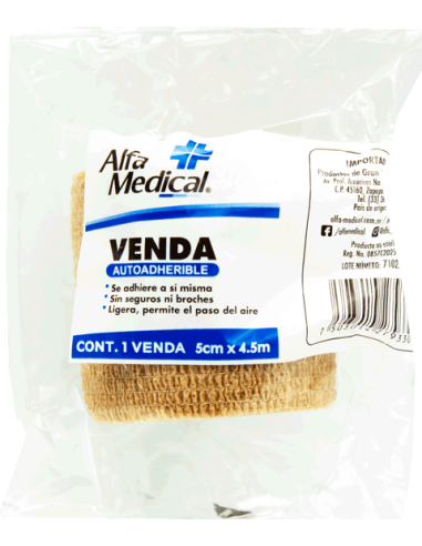 Venda Autoadherible 5cm (Alfa Medical)