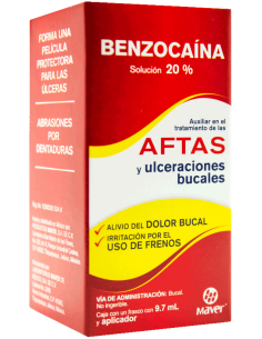 Benzocaína Solución 20% Fco 9.7mL  (Maver)