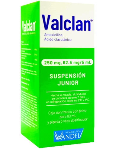 Valclan Susp. Junior 250 mg / 62.5 mg Frasco...