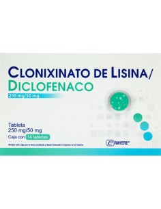 Clonixinato de Lisina, Diclofenaco Tabs C/14 (Rayere)